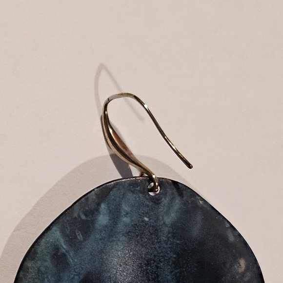 NEW RLM Studio Blue Earrings Bohemian 70s Retro Cottagecore Feminine Preppy - Picture 5 of 8